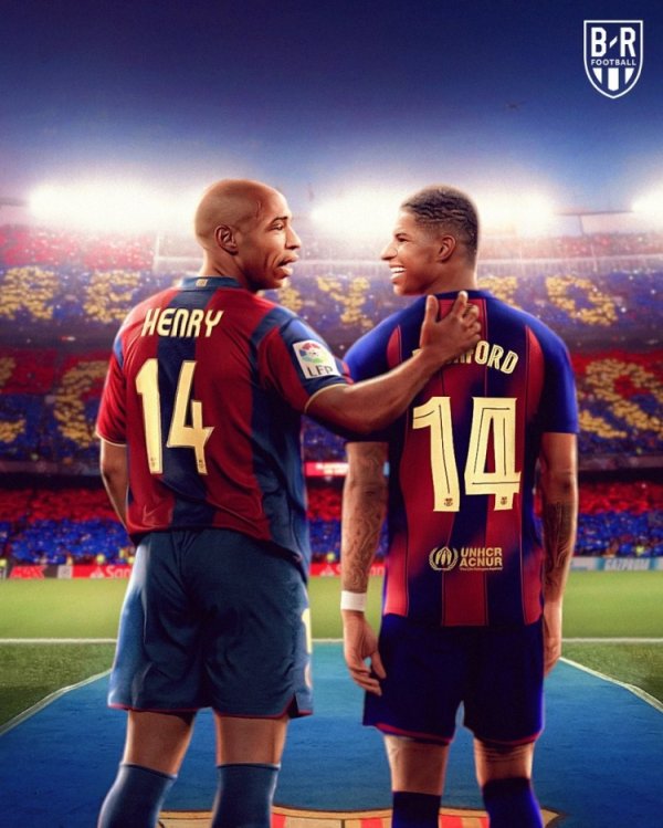 一箭双雕！拉什福德实现儿萨梦，接过偶像亨利的14号运动活动 