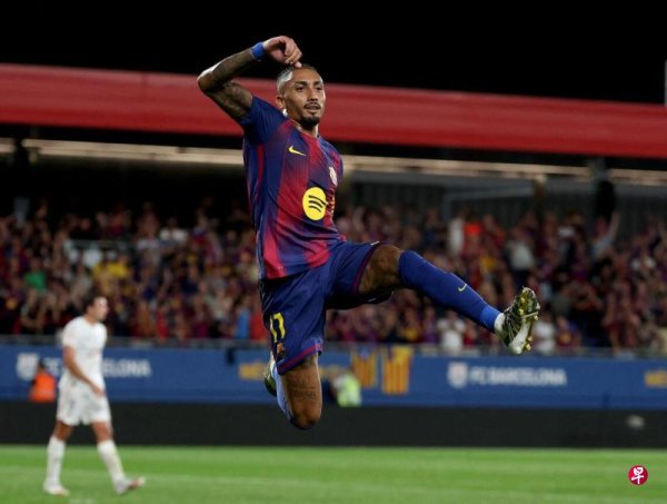 巴塞罗那六球大胜巴伦西亚 升至西甲第二暂时追赶  皇马