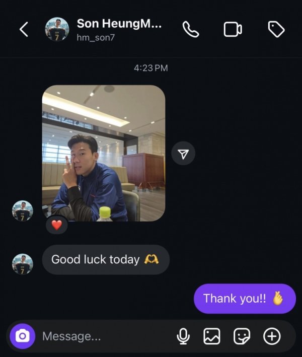 心系球队！洛杉矶FC社媒晒聊天记录，孙兴慜祝球队今天赛事  