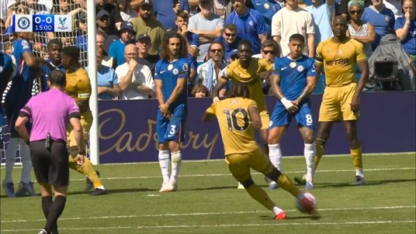 英超官方解释水晶宫得分  被吹：射球  时格伊距防卫  方人