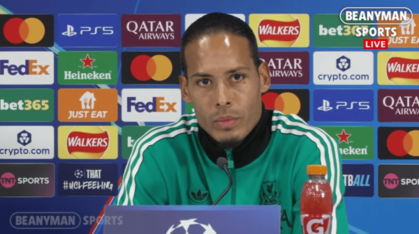 范戴克: 我希望能随利物浦再赢一座欧冠, 对本赛季寄予厚望