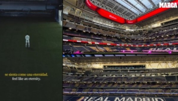 战巴萨！马卡：皇马将在伯纳乌看台展出写有“伟大”的巨型TIF